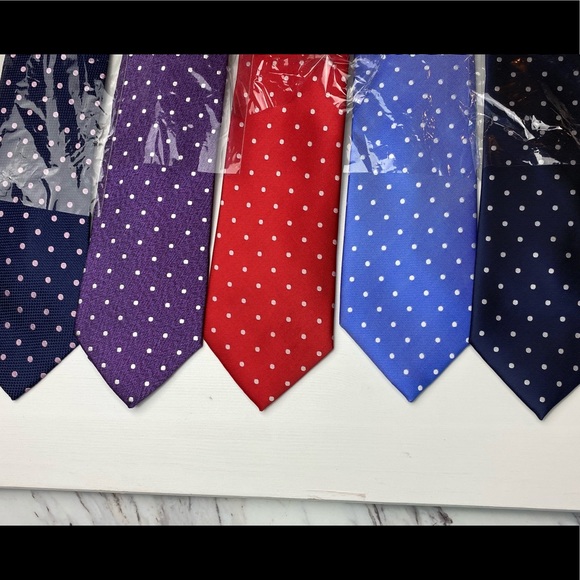 Men’s Ties Set of 5 Silk and Polyester - Picture 1 of 6
